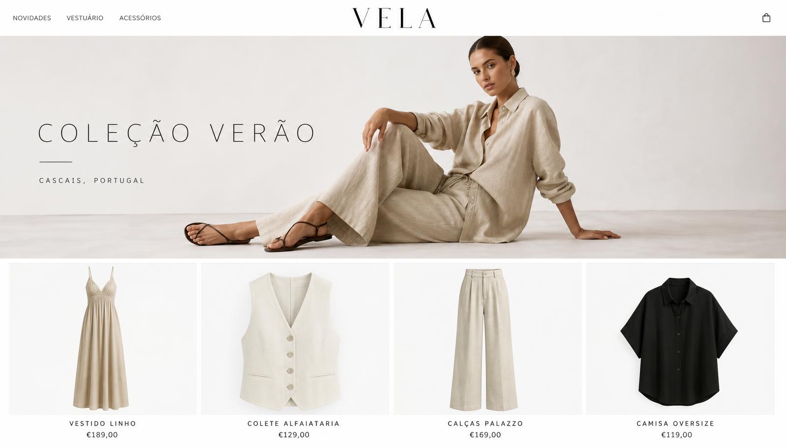 Preview do projeto Vela Boutique